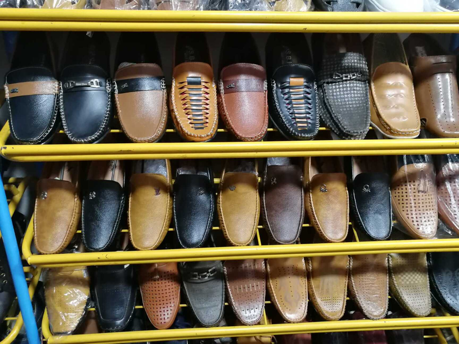 moon star shoes on display in a store