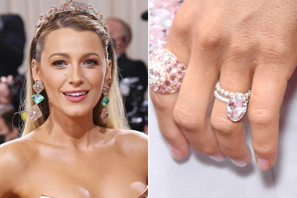 Blake Lively wedding ring style diamond replica example Attribution 