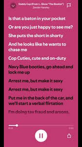 cop cutie lyrics TikTok trend—social posts showing the song’s viral chorus.