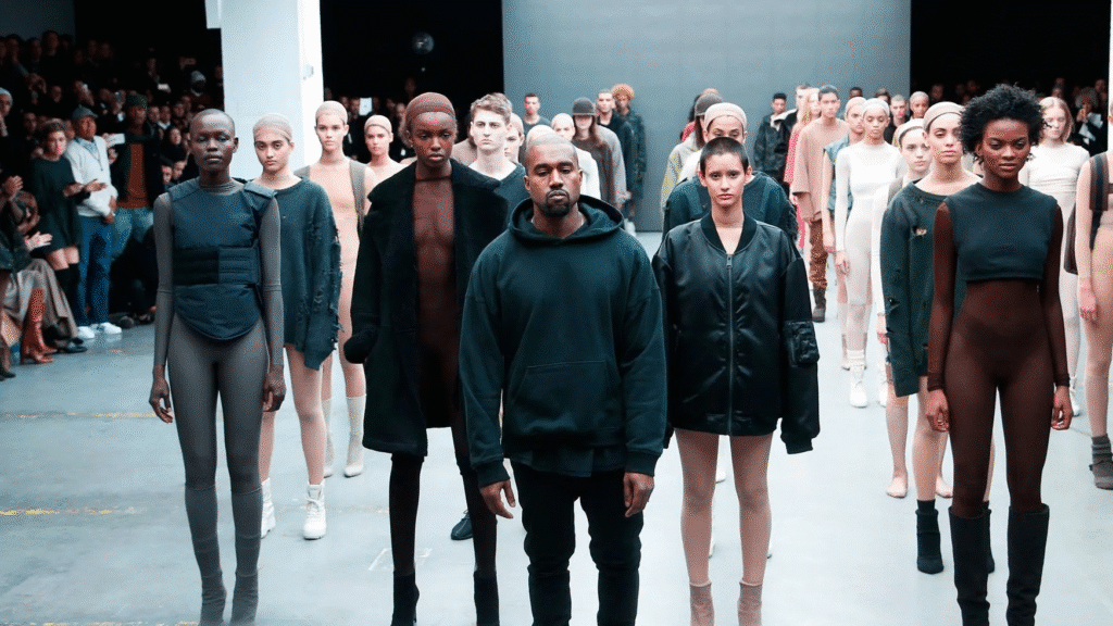  Kanye Store showcasing Yeezy apparel and footwear 