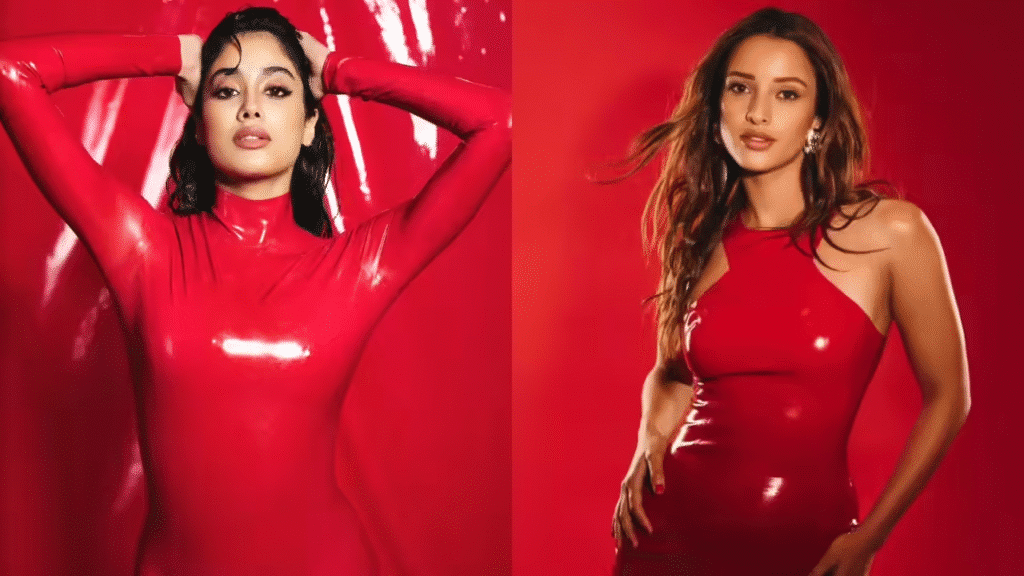 (title)% Controversial Latex Red Carpet Look