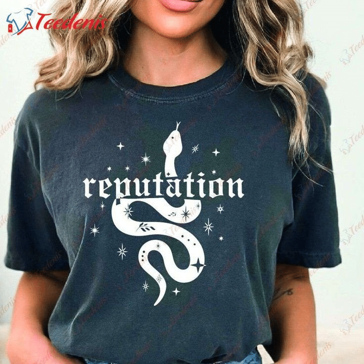 Taylor Swift Reputation tee dark snake design
