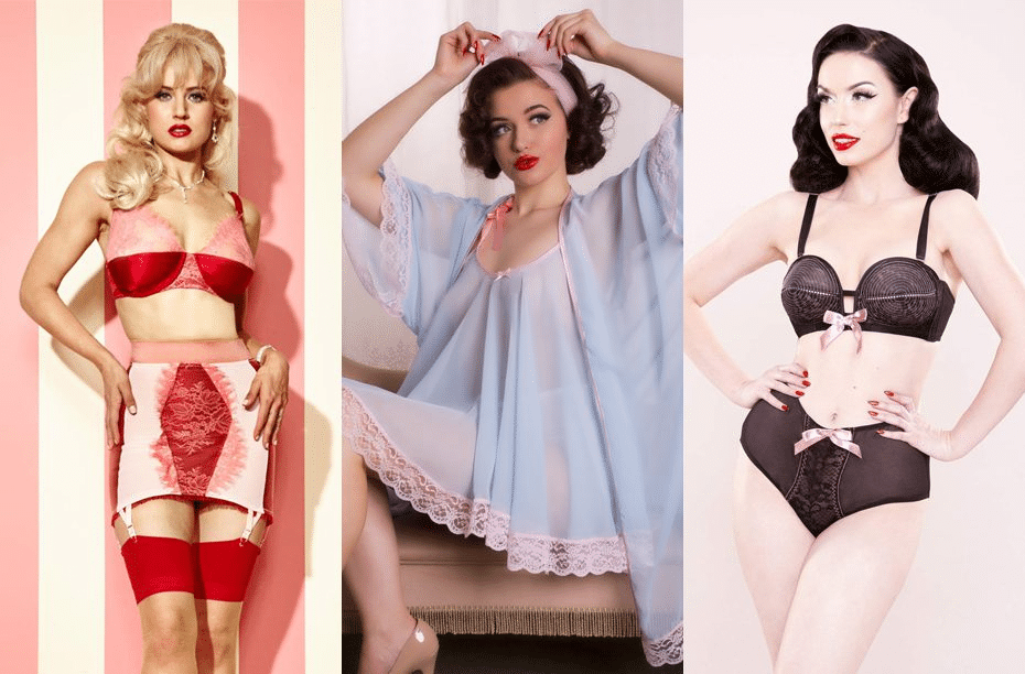 vintage sheer lingerie fashion history 