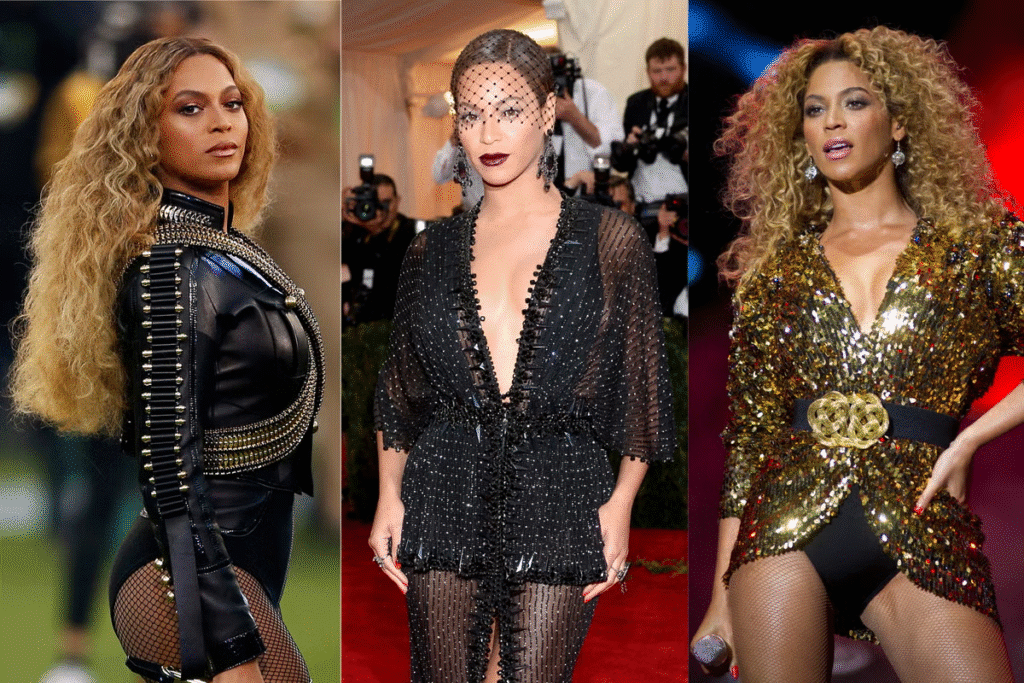 (title)% Beyoncé in a bold fashion statement at the Met Gala, symbolizing avant-garde style