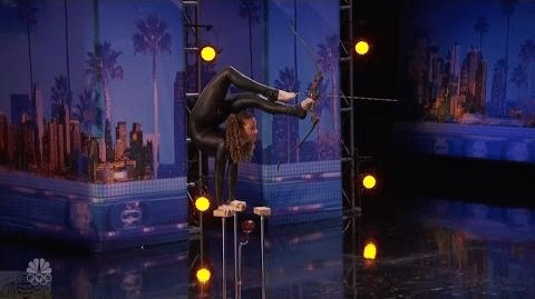 How Old Is Sofie Dossi: Sofie Dossi performing on America’s Got Talent showcasing her flexibility