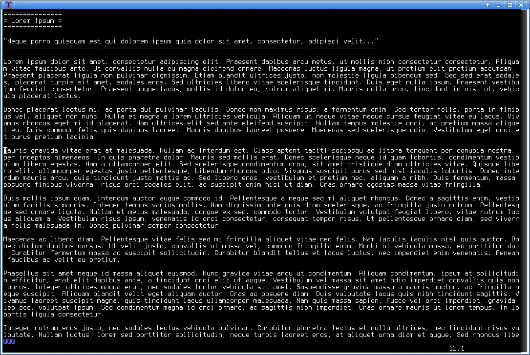 Lorem ipsum generator tool interface showing paragraph options